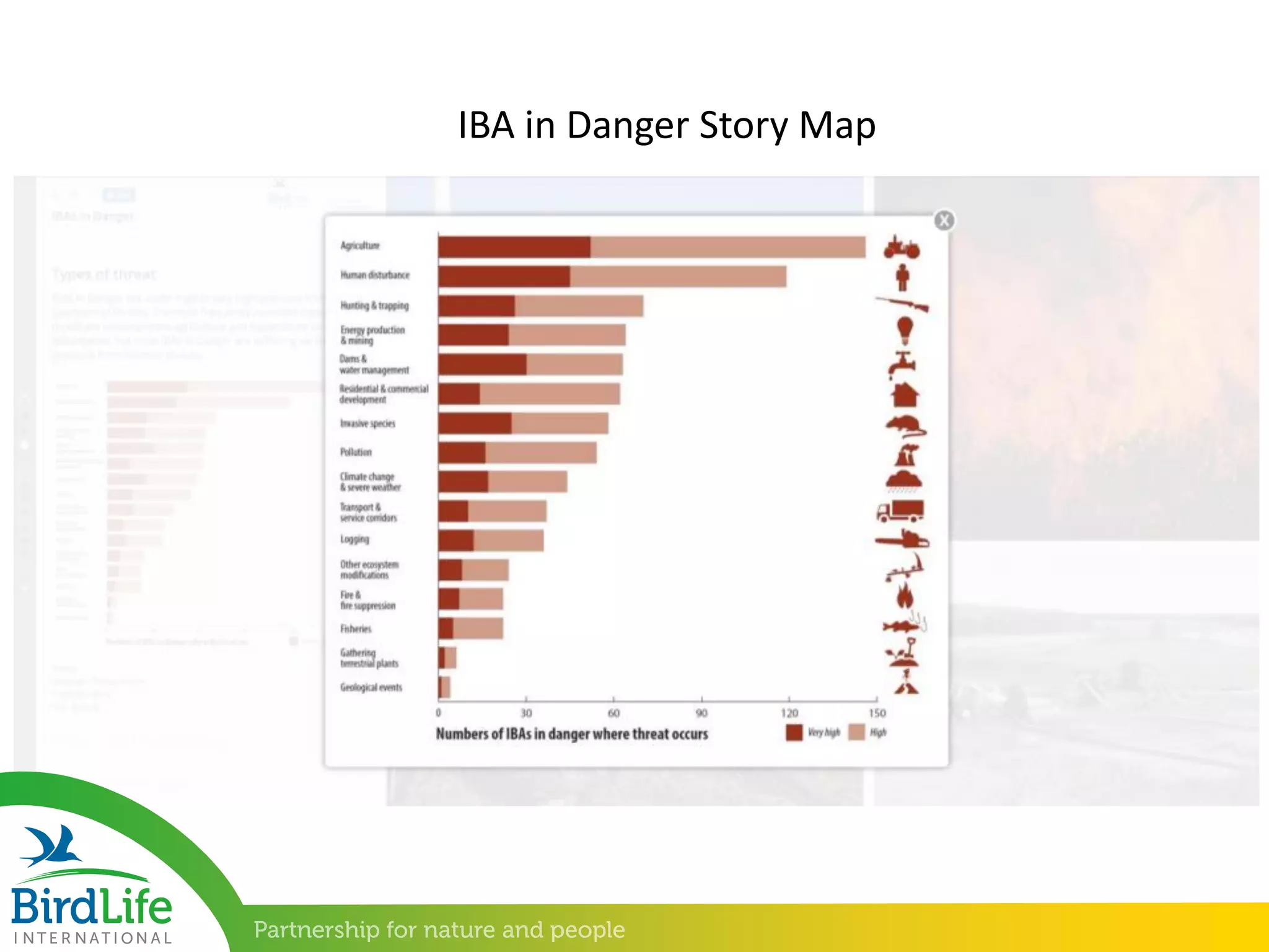 IBA in Danger Story Map
 