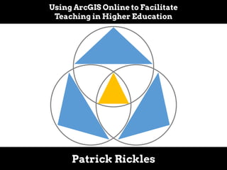 Using ArcGIS Online to Facilitate
Teaching in Higher Education
Patrick Rickles
 