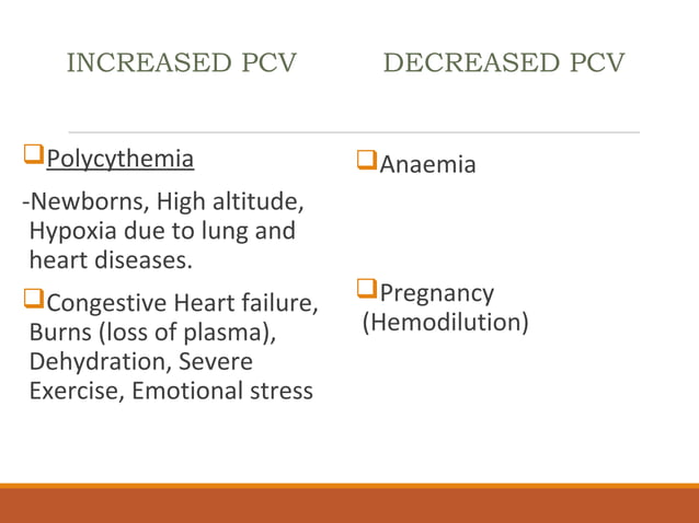 Pcv In Blood Means | What is the main cause of low pcv or low blood ...