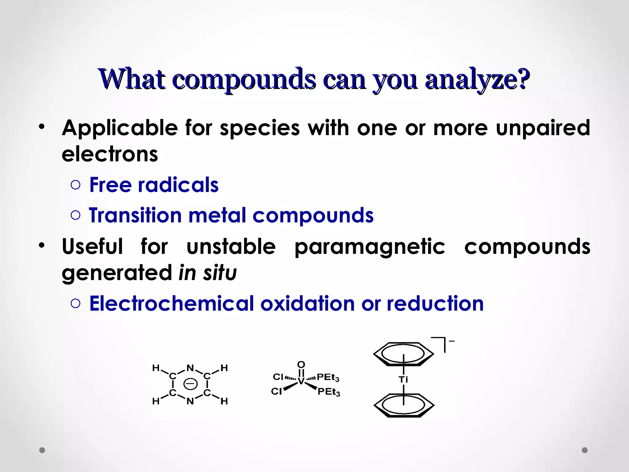 Electron Spin Resonance (ESR) Spectroscopy | PPT