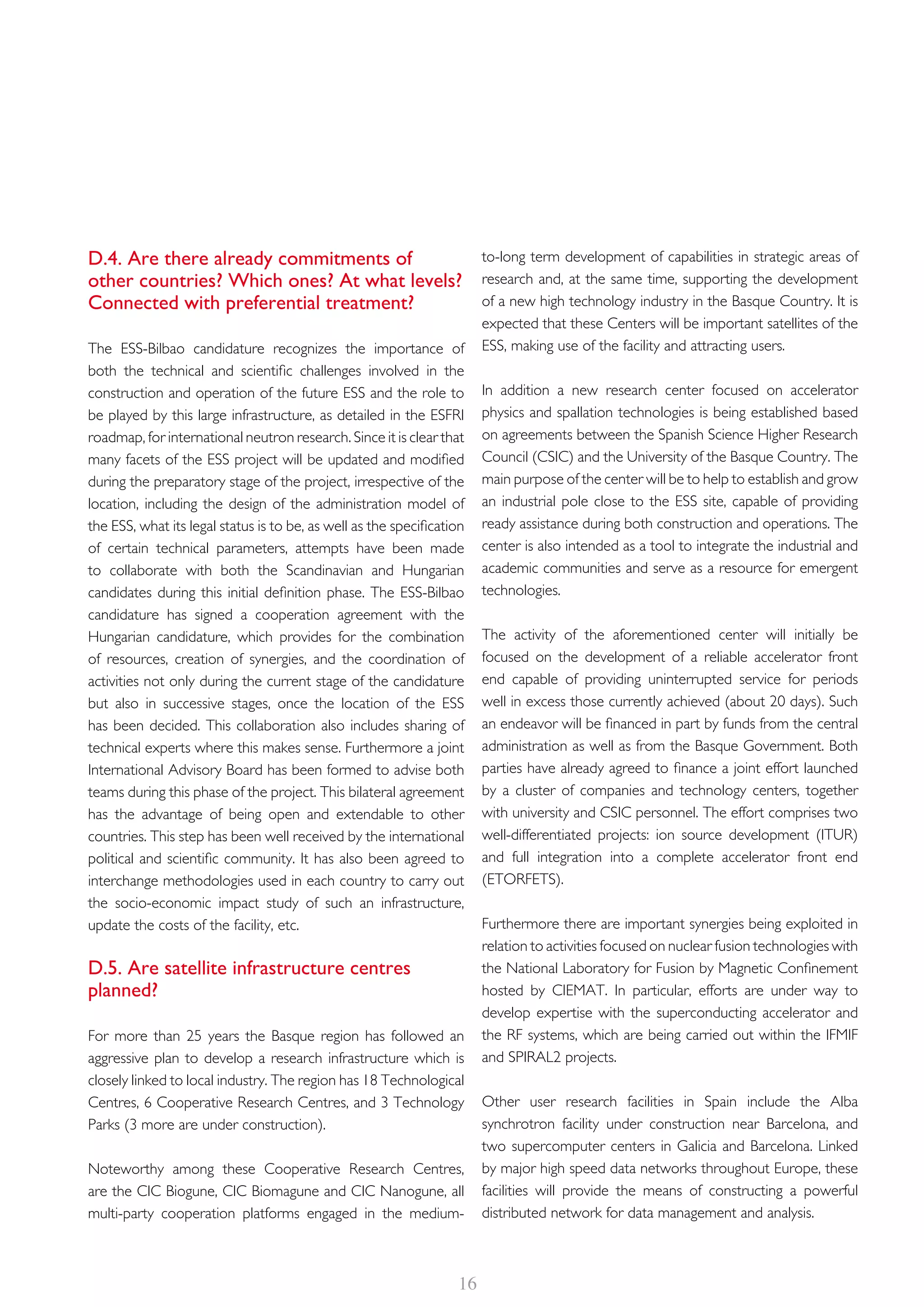 ESS-Bilbao ESFRI Working Group