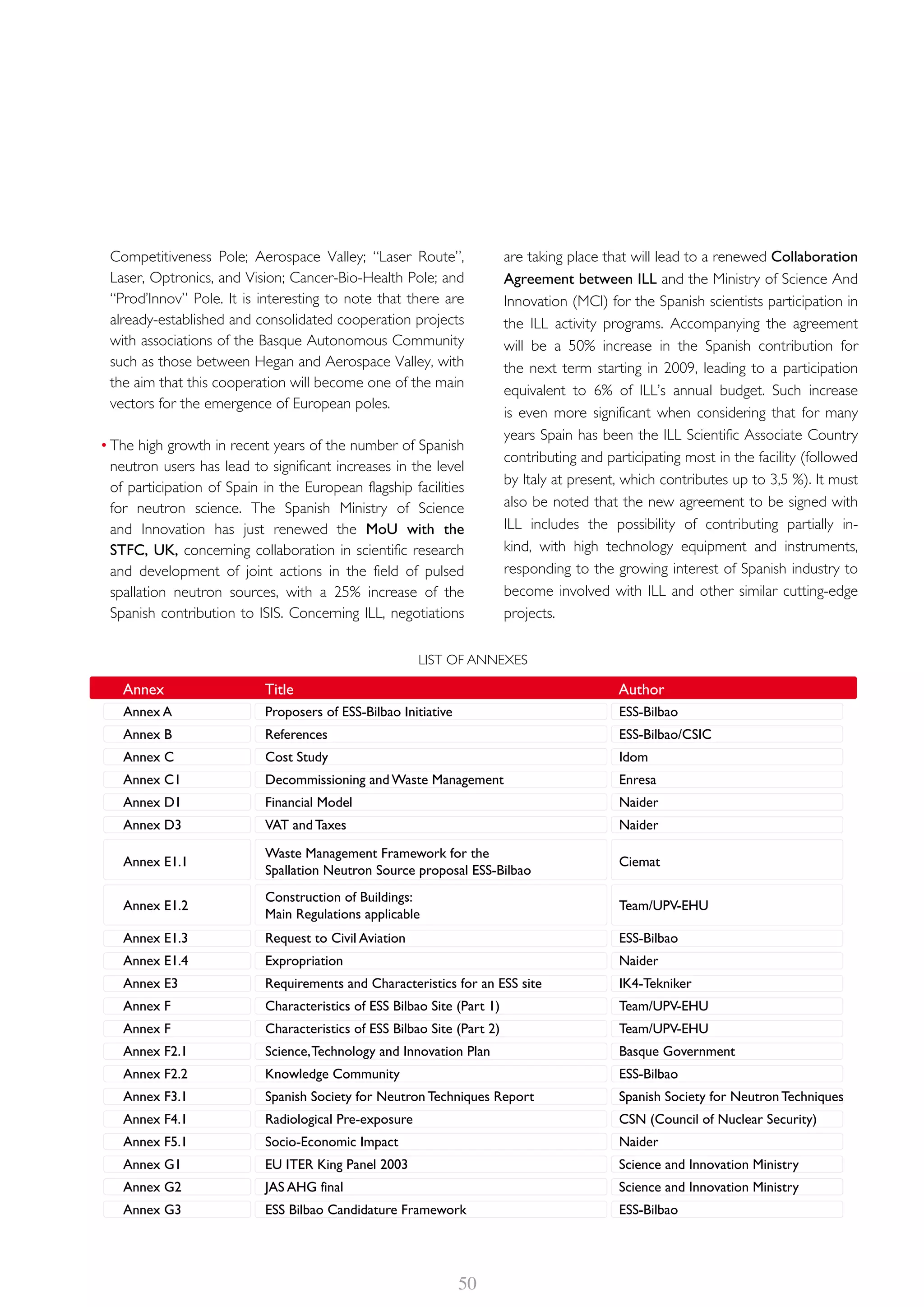 ESS-Bilbao ESFRI Working Group