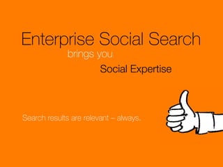 Enterprise Social Search