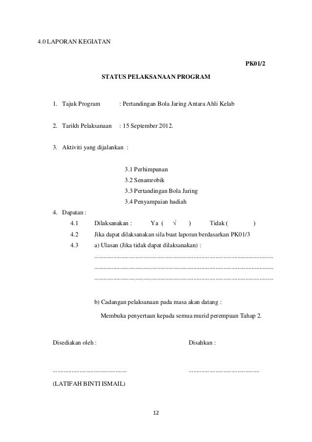 Ess 222 Aktiviti Kokurikulum E30203120438 Elizawaty Ramlee