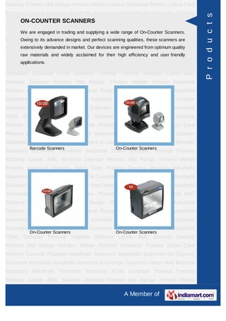 Desktop Printers Mid Range Printers Mobile Printers Industrial Printers Zebra Card
Printers General Purpose Handheld Scann...