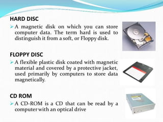 Essential of computer hardware & software