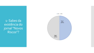 1-Sabes da
existência do
jornal “Novos
Riscos”?
 