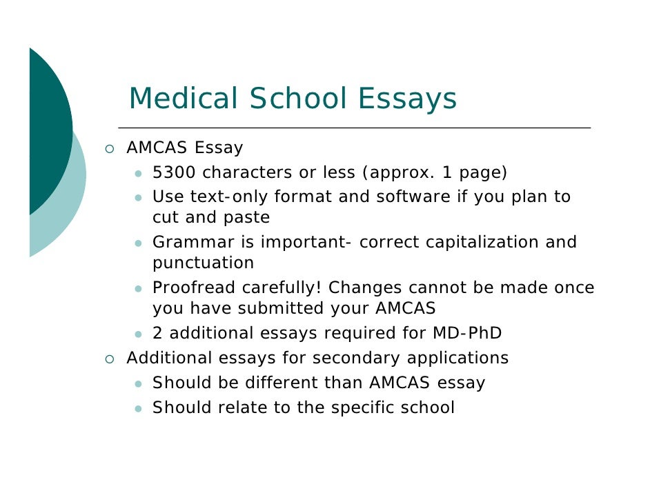 amcas application essay Section 8 of the amcas® application: essays the medical school personal statement | kaplan test prep this is a hard limit, and the system won’t accept more. amcas application essay Section 8 of the amcas® application: essays the medical school personal statement | kaplan test prep this is a hard limit, and the system won’t accept more.