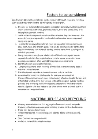 Recoup Building Material Recycling Building Material | DOCX