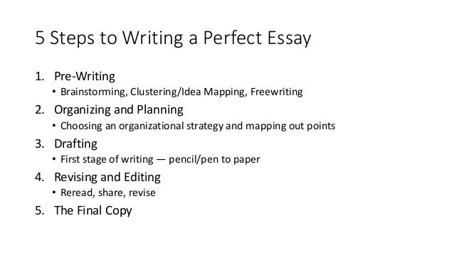 steps of writing an essay answers
