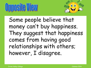 Coleman’s Classroom www.clmn.net
The Lead In (Hook)
Question
Sometimes Rhetorical
 