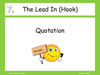 Coleman’s Classroom www.clmn.net
Thomas Edison said,
“Success is 99 percent
perspiration and 1 percent
inspiration.” That motto has
certainly been true in my
life.
 