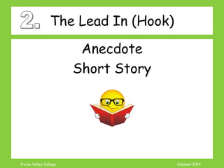 Coleman’s Classroom www.clmn.net
As I stood before the grand
edifice, I exhaled a breath of
trembling air and looked down to
examine myself one last time. My
chef ’s coat still crisp and blinding
white was untouched by grease or
grime. I was finally starting my
dream career.
 