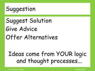 Coleman’s Classroom www.clmn.net
Quotation
Can End with appropriate
Quotation
MUST be relevant
 