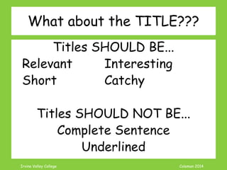 Coleman’s Classroom www.clmn.net
TITLE
 