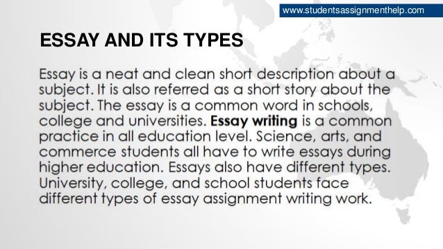 Types of essays powerpoint picture