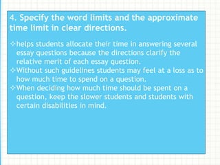 Essay Question -assessment | PPTX