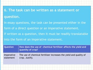 Essay Question -assessment | PPTX