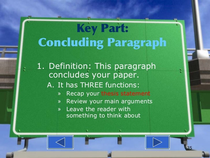 3 part essay map