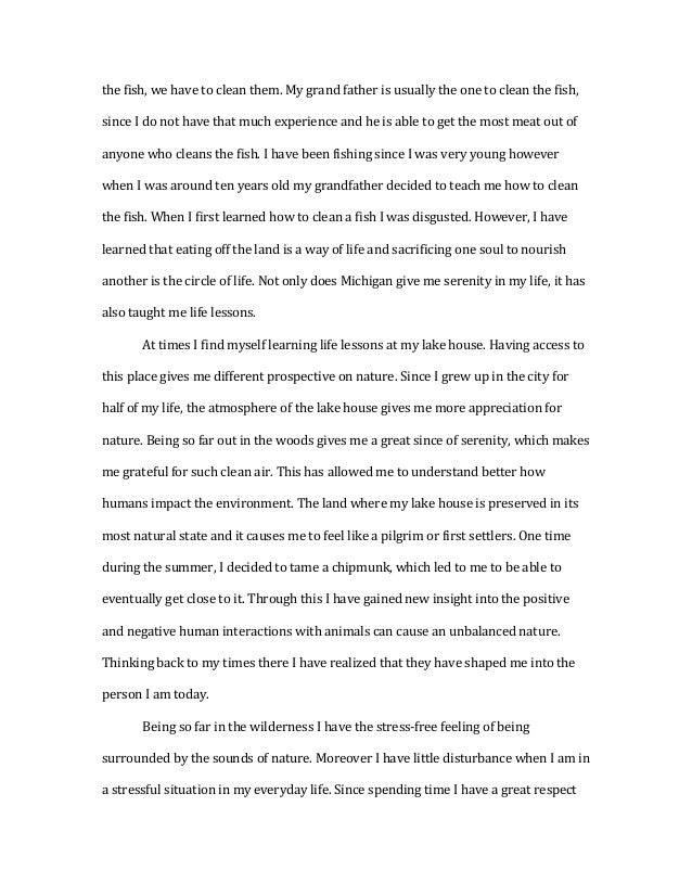 Essay on life of fish