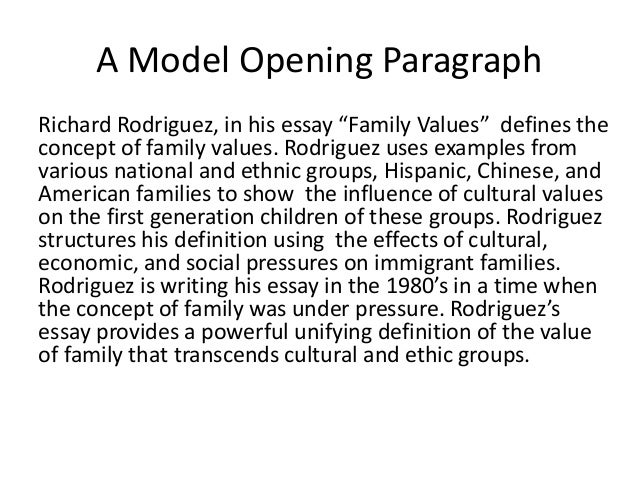 family values richard rodriguez essays family values essay