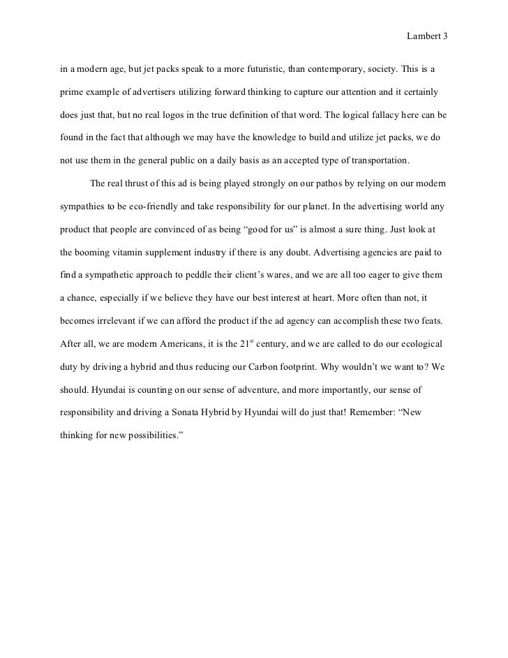 Speech about misleading advertising essay