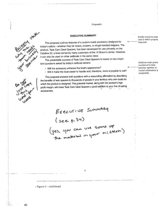 Essay 3 business proposal sample in textbook