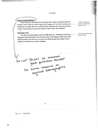 Essay 3 business proposal sample in textbook