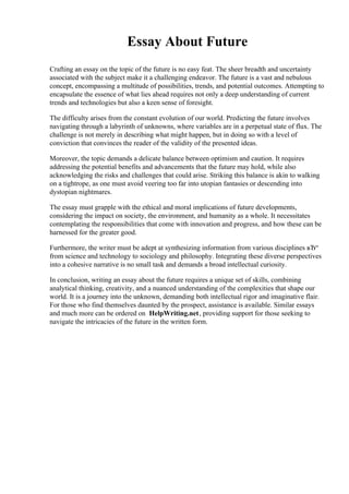 Essay About Future.pdf