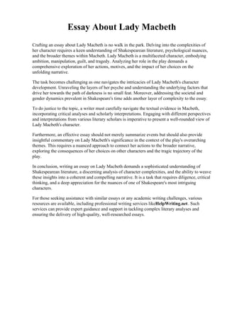 Essay About Lady Macbeth.pdf