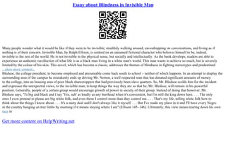 Essay About Sight And Blindness In Oedipus Rex | PDF