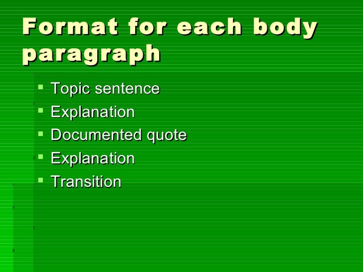 Essay and thesis development 2011