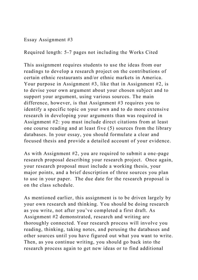 Essay Assignment #3Required length 5-7 pages not including th.docx