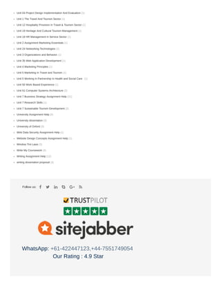 Follow us:
WhatsApp:
Our Rating : 4.9 Star
(1)
(1)
(1)
(1)
(1)
(1)
(2)
(1)
(1)
(1)
(1)
(1)
(1)
(2)
(21)
(1)
(2)
(5)
(3)
(3)
(1)
(1)
(3)
(4)
(12)
(3)
Unit 04 Project Design Implementation And Evaluation
Unit 1 The Travel And Tourism Sector
Unit 12 Hospitality Provision In Travel & Tourism Sector
Unit 19 Heritage And Cultural Tourism Management
Unit 19 HR Management in Service Sector
Unit 2 Assignment Marketing Essentials
Unit 24 Networking Technologies
Unit 3 Organizations and Behavior
Unit 35 Web Application Development
Unit 4 Marketing Principles
Unit 5 Marketing In Travel and Tourism
Unit 5 Working In Partnership In Health and Social Care
Unit 50 Work Based Experience
Unit 51 Computer Systems Architecture
Unit 7 Business Strategy Assignment Help
Unit 7 Research Skills
Unit 7 Sustainable Tourism Development
University Assignment Help
University dissertation
University of Oxford
Web Data Security Assignment Help
Website Design Concepts Assignment Help
Window Tint Laws
Write My Coursework
Writing Assignment Help
writing dissertation proposal
     
+61-422447123,+44-7551749054
 