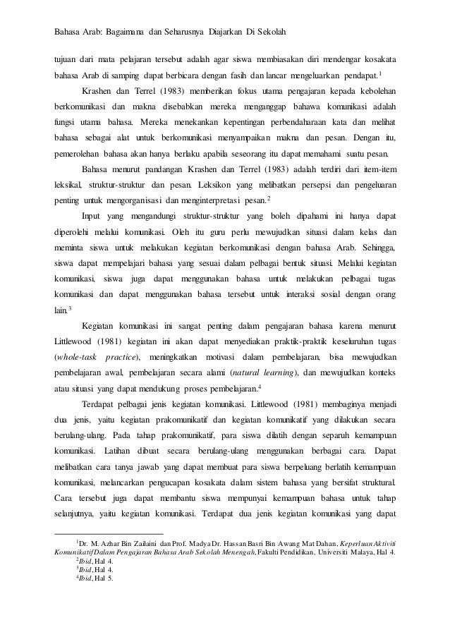 contoh reflective essay bahasa indonesia