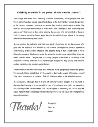 Essay Celebrity scandals - Eleana.docx