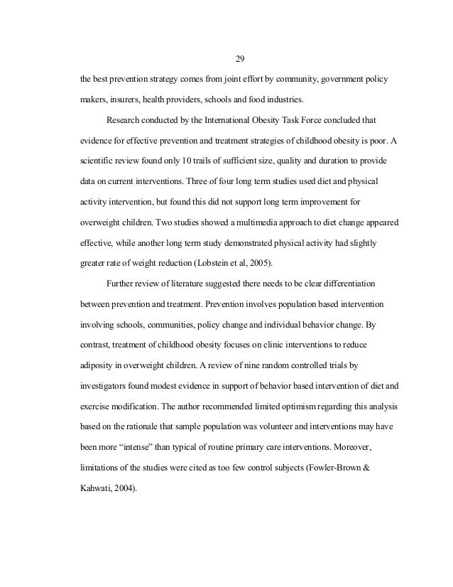 29 childhood obesity essay introduction