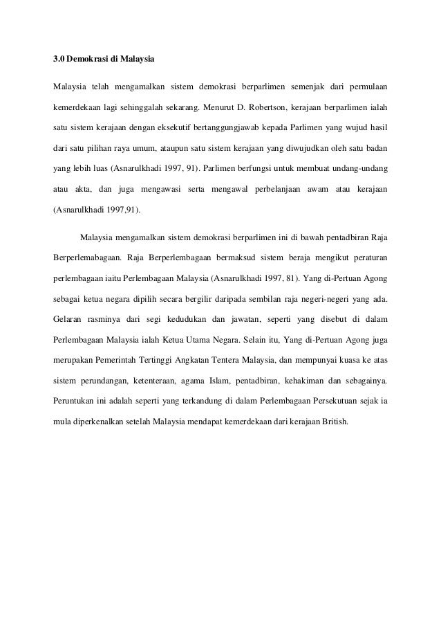 Contoh Demokrasi Di Malaysia
