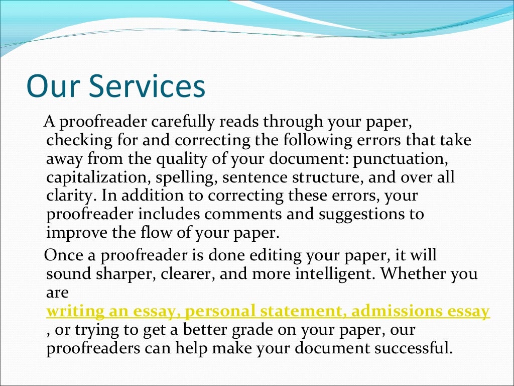 Essay Editing Service Essay editing service