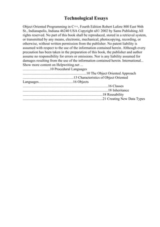 Essay Environmental Protection | PDF