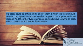 How to make essay longer: tips and guidelines | PPT