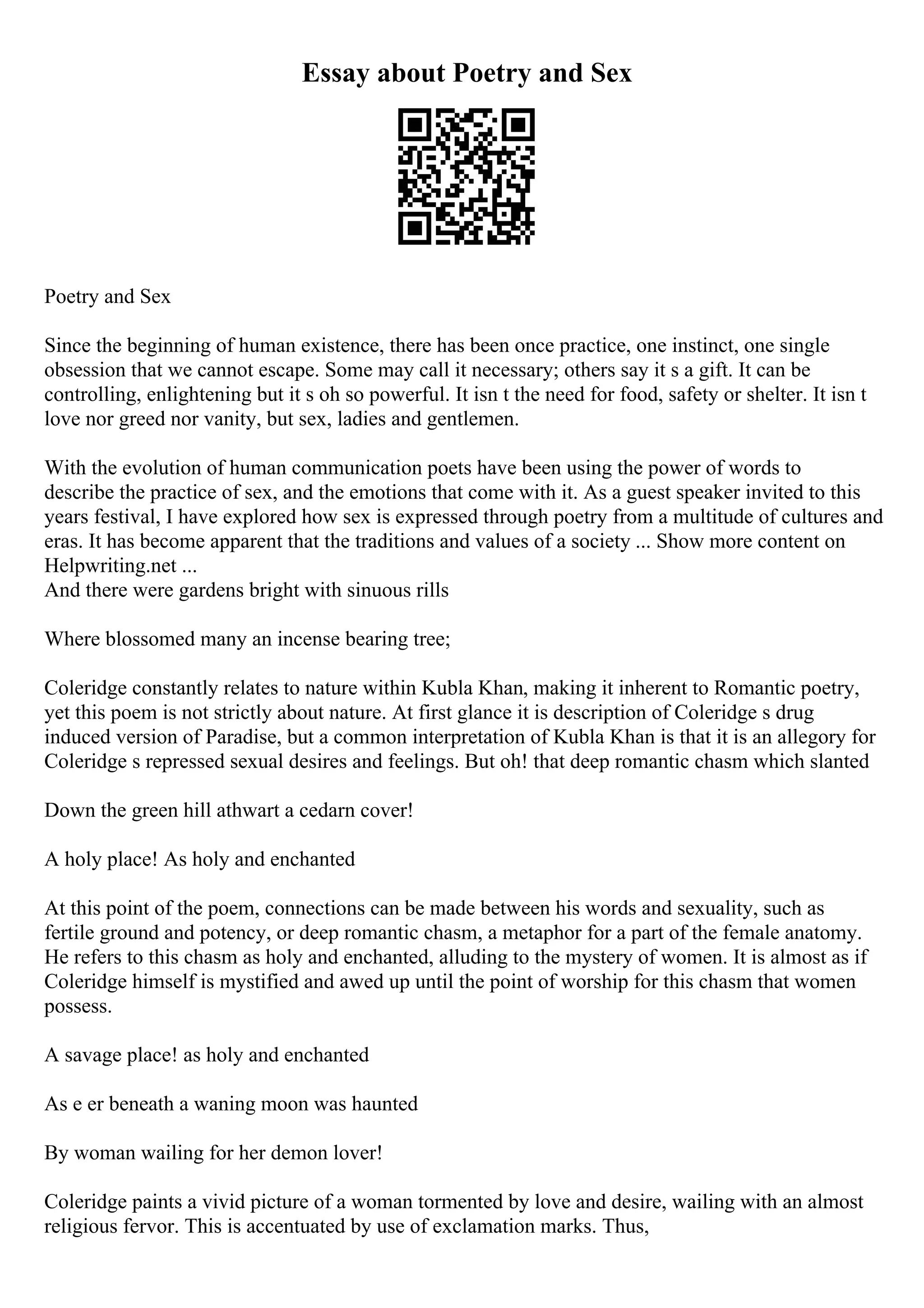 Essay First Draft Example | PDF