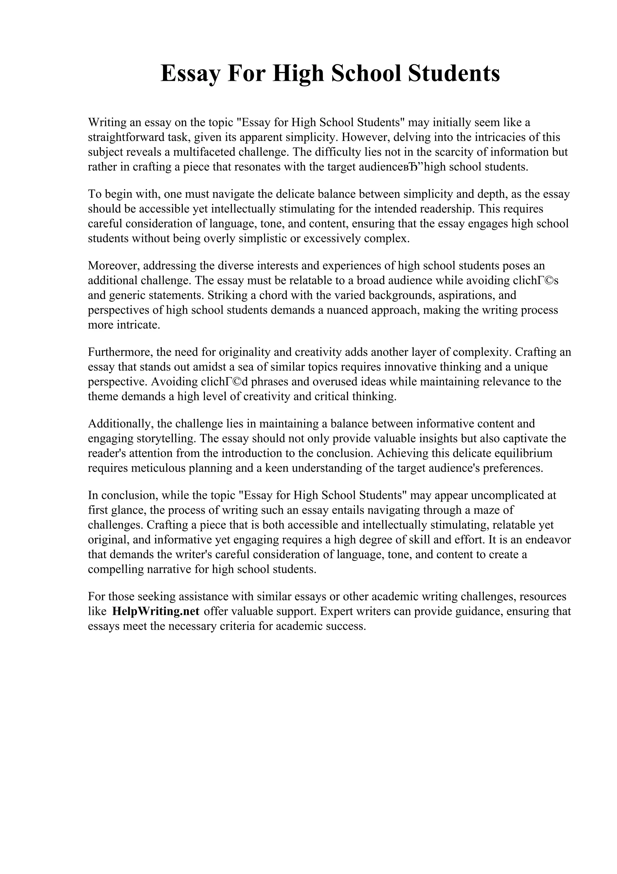 Essay For High School Students.pdf