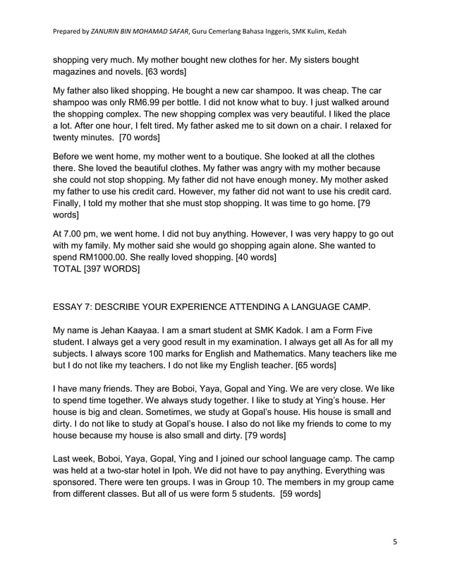Essay For Weak Students
