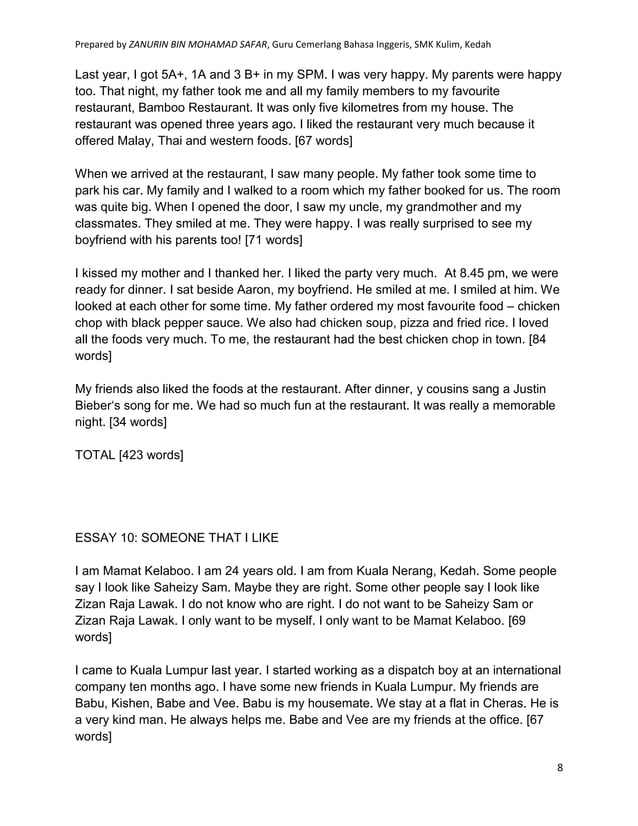 Essay For Weak Students