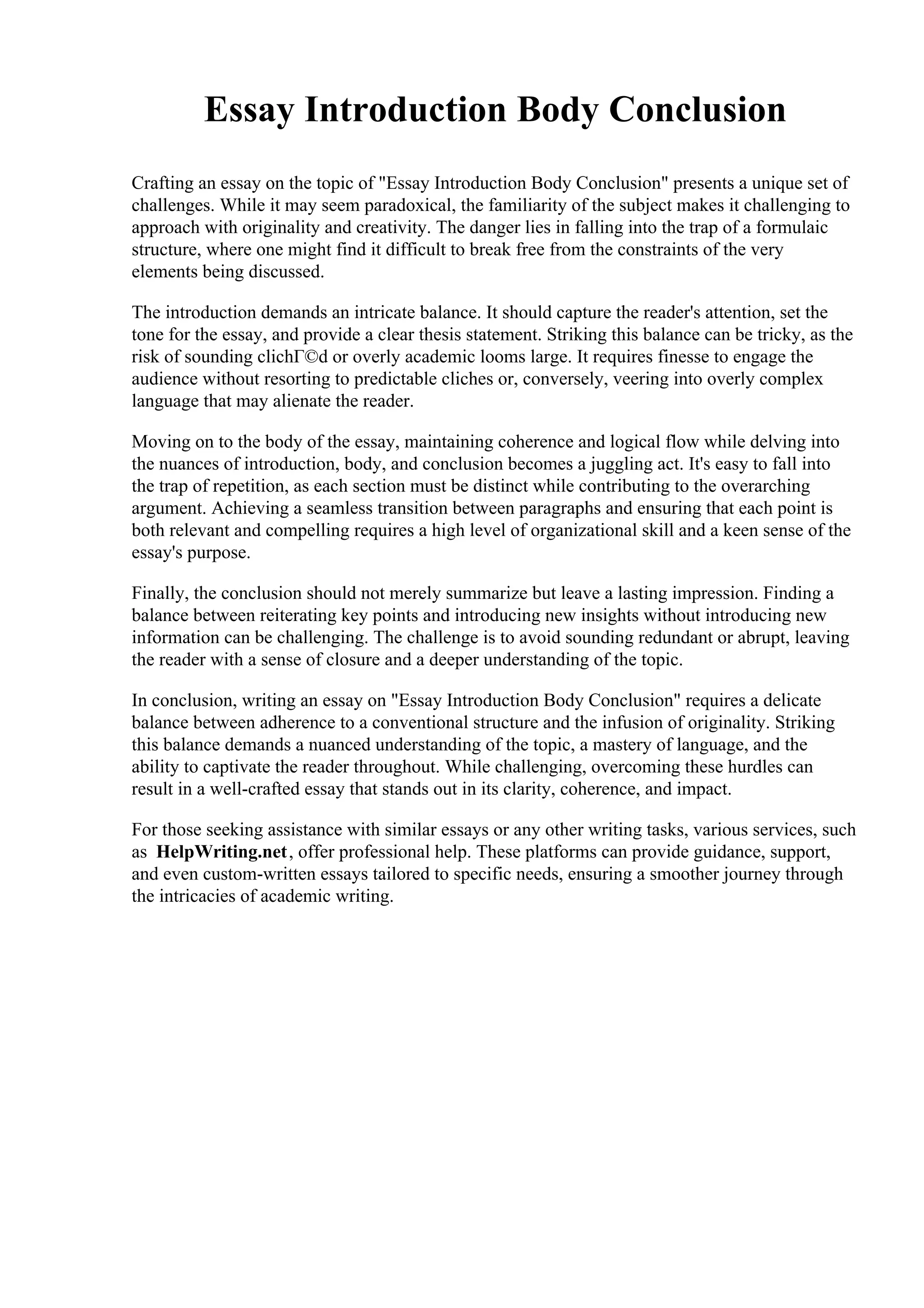 Essay Introduction Body Conclusion pdf essay-introduction-body-conclusion-pdf