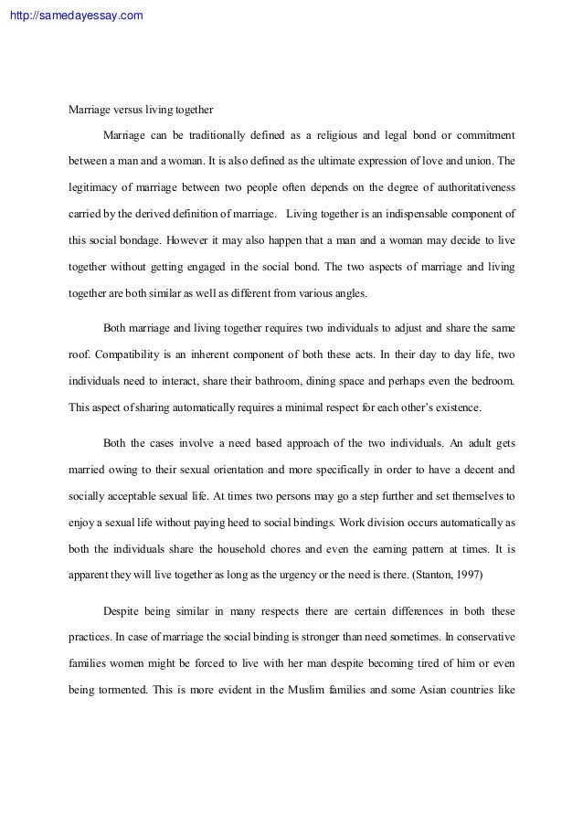 essay on love and marriage
