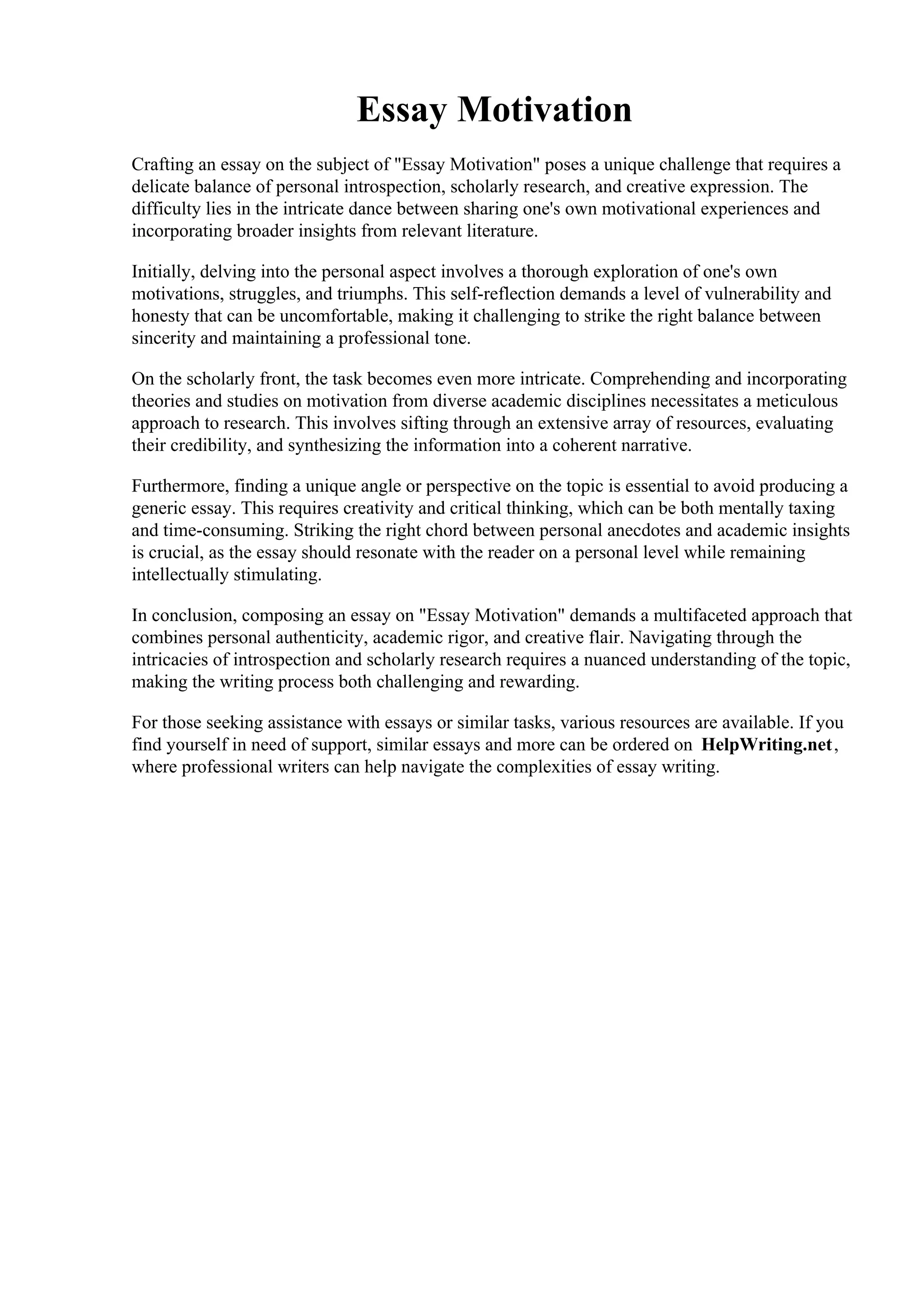 Essay Motivation Motivation Essay Motivation Self Improvement PDF essay-motivation-motivation-essay-motivation-self-improvement-pdf