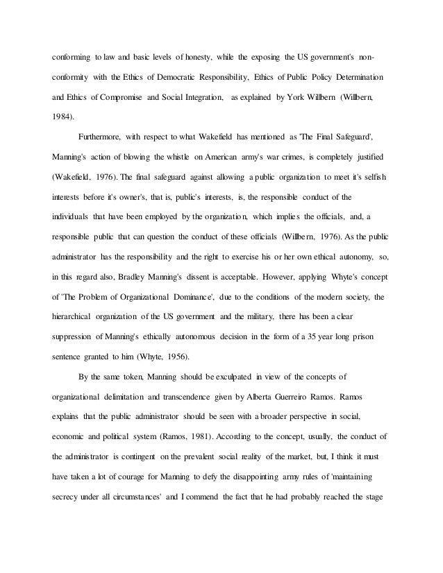 Reference Page For Essay Essay On Bradley Manning Conforming Too Much Homework Essay also Essay On Wild Life Conservation Essay Honesty Honesty Is The Best Policy Essay In Punjabi Essay On College Essay Sample