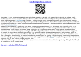 Essay On Charlemagne | PPT